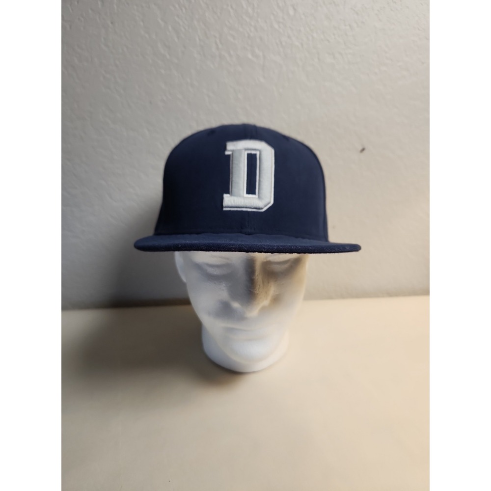 Dallas Cowboys Fitted New Era 59Fifty Hat Cap 7 5/8 Big D W/NFL Logo Blue